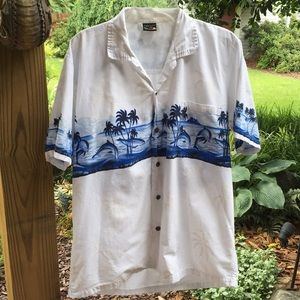 Retro Dolphin Hawaiian Shirt Aloha Fashion